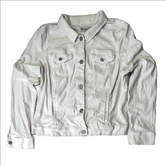 Vintage America Off White Jean Jacket - Picture 1 of 3